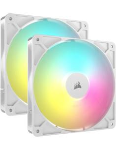 Corsair RS140 ARGB Pack Doble Ventilador Suplementario PWM 140mm Blanco