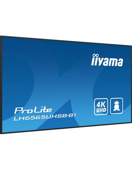 iiyama ProLite LH6565UHSB-B1 65" Pantalla Interactiva VA 4K Ultra HD Negro