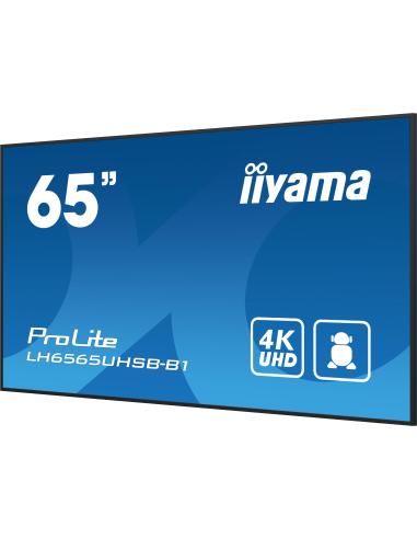 iiyama ProLite LH6565UHSB-B1 65" Pantalla Interactiva VA 4K Ultra HD Negro