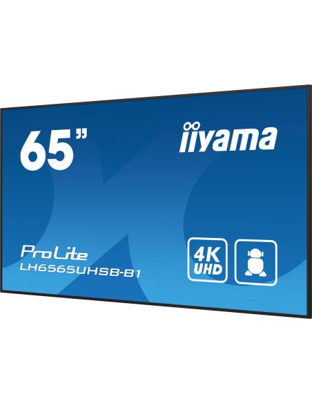iiyama ProLite LH6565UHSB-B1 65" Pantalla Interactiva VA 4K Ultra HD Negro