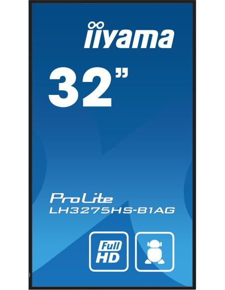iiyama ProLite LH3275HS-B1AG 32" Pantalla Interactiva IPS Full HD Negro