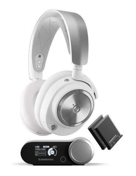 SteelSeries Arctis Nova Pro Wireless Auriculares Gaming Inalámbricos PC/PS5/Switch Blancos