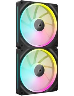 Corsair PWM iCUE LINK LX140 RGB Expansión de Ventilador Dual 140 mm Negro
