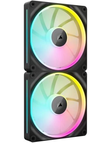 Corsair PWM iCUE LINK LX140 RGB Expansión de Ventilador Dual 140 mm Negro