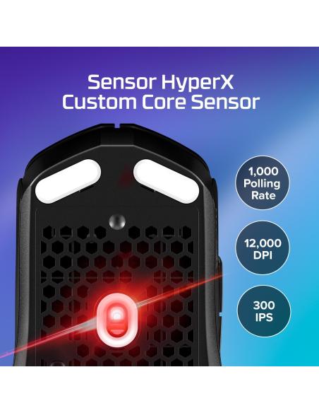 HyperX Pulsefire Haste 2 Core 8R2E6AA Ratón Gaming Inalámbrico Negro