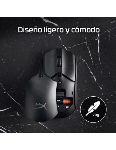 HP HyperX Pulsefire Haste 2 Core 8R2E6AA Ratón Gaming Inalámbrico Negro