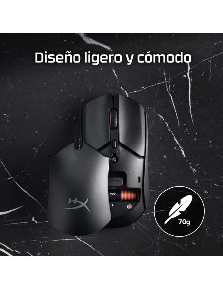 HP HyperX Pulsefire Haste 2 Core 8R2E6AA Ratón Gaming Inalámbrico Negro