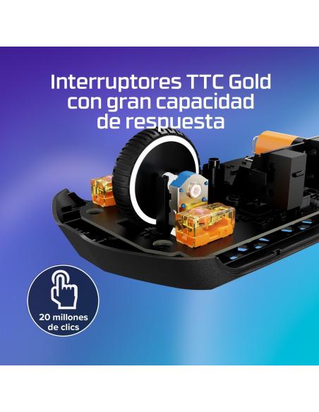 HP HyperX Pulsefire Haste 2 Core 8R2E6AA Ratón Gaming Inalámbrico Negro