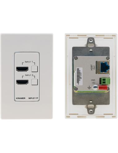 Kramer Electronics WP211T 20-804971195 Placa Adaptadora Blanco