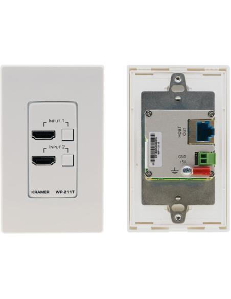 Kramer Electronics WP211T 20-804971195 Placa Adaptadora Blanco