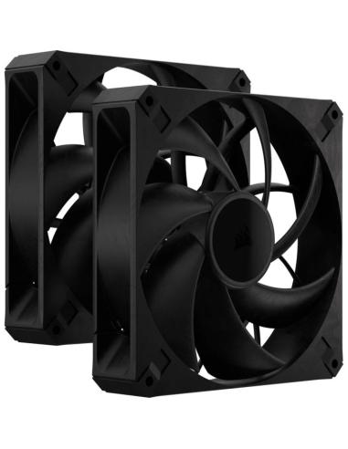 Corsair RS140 MAX PWM Dual Pack Ventilador Suplementario 140mm Negro