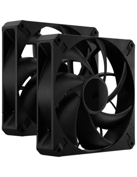 Corsair RS140 MAX PWM Dual Pack Ventilador Suplementario 140mm Negro
