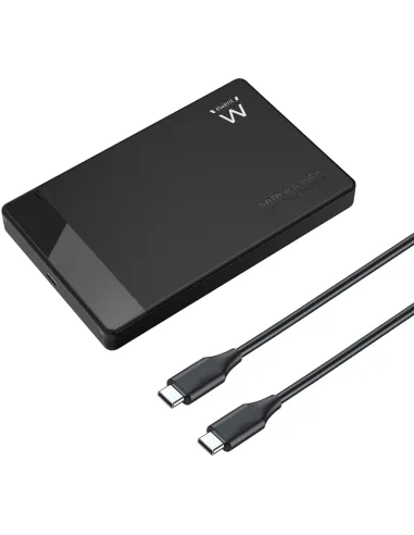Ewent EW7073 Carcasa para Disco Duro HDD/SSD 2.5" USB-C Negro