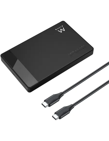 Ewent EW7073 Carcasa para Disco Duro HDD/SSD 2.5" USB-C Negro