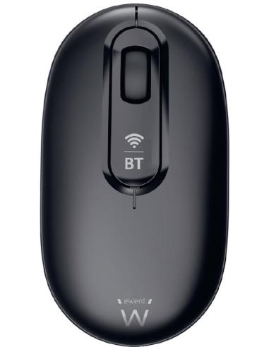 Ewent EW3241 Ratón Inalámbrico con Doble Conexión Bluetooth 1200DPI Negro