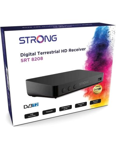 Strong SRT8208 Receptor TDT Negro