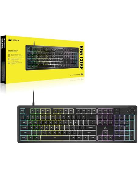 Corsair K55 CORE Teclado RGB Portugués Negro