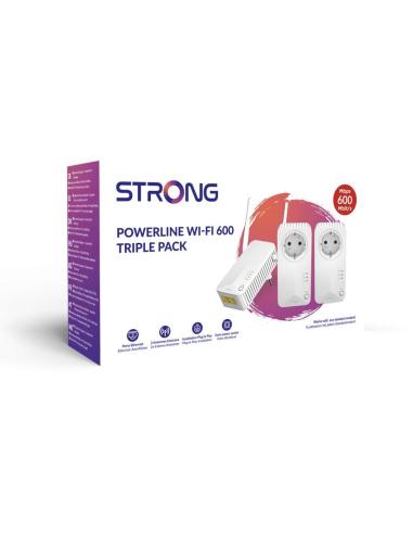 Strong Powerline WiFi 600 Triple Pack V2 PLCs 600Mbit/s Blancos