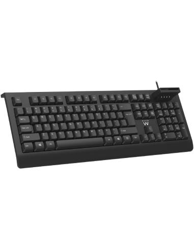 Ewent EW3286 Teclado USB con Lector DNI Negro