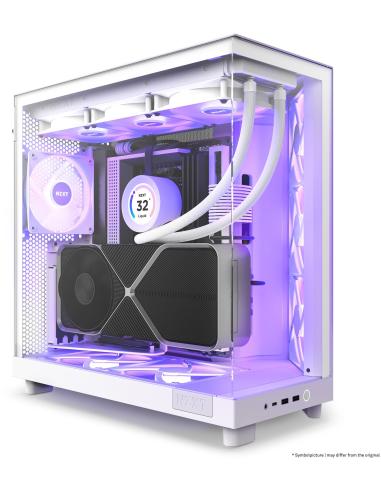 NZXT H6 Flow RGB Cristal Templado USB-C 3.2 Blanca