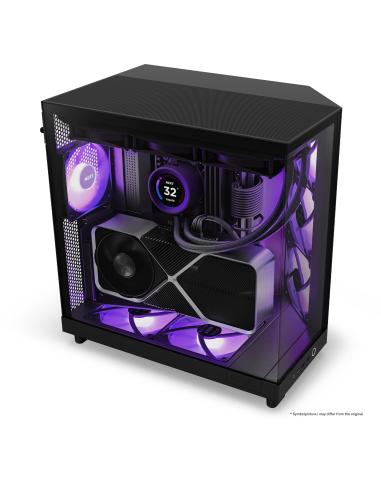 NZXT H6 Flow RGB Cristal Templado USB-C 3.2 Negra