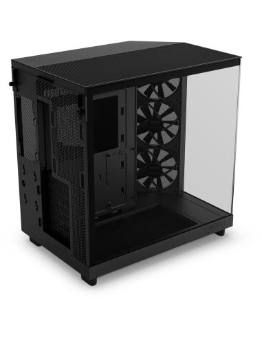 NZXT H6 Flow Cristal Templado USB-C 3.2 Negro