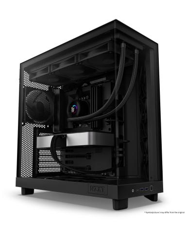 NZXT H6 Flow Cristal Templado USB-C 3.2 Negro