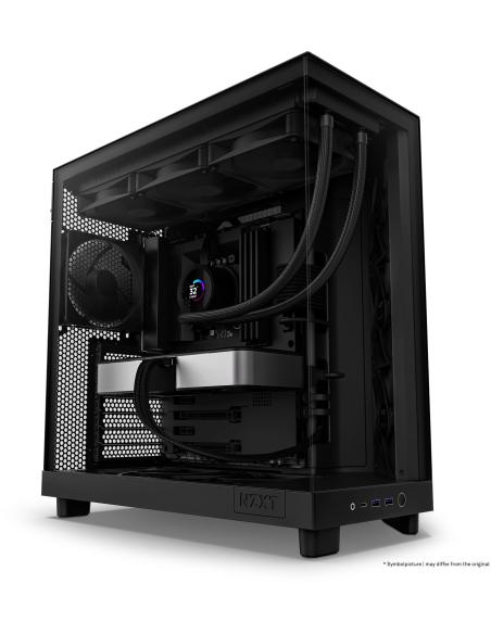 NZXT H6 Flow Cristal Templado USB-C 3.2 Negro