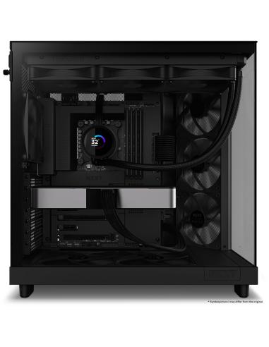NZXT H6 Flow Cristal Templado USB-C 3.2 Negro