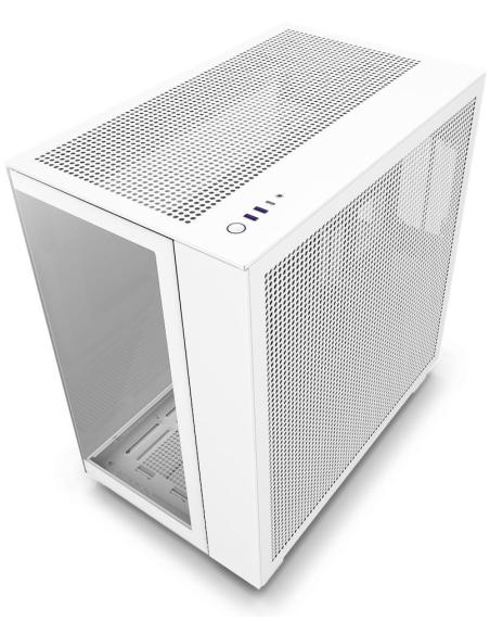 NZXT H9 Flow Cristal Templado USB 3.2 Blanca