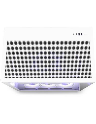 NZXT H9 Flow Cristal Templado USB 3.2 Blanca