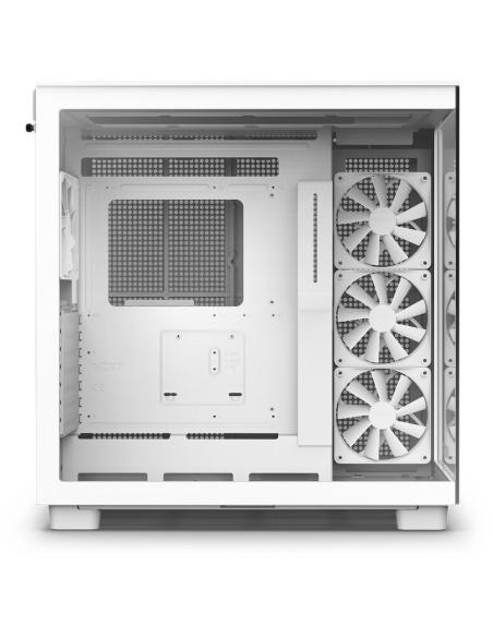 NZXT H9 Flow Cristal Templado USB 3.2 Blanca