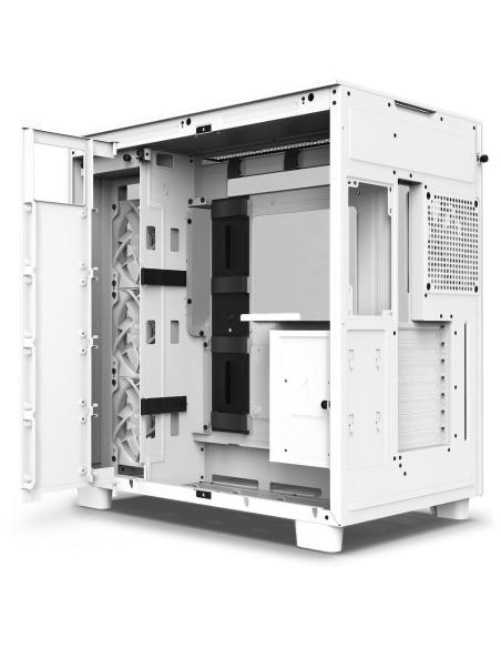 NZXT H9 Flow Cristal Templado USB 3.2 Blanca