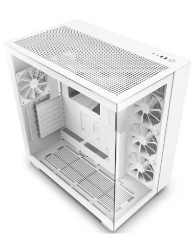 NZXT H9 Flow Cristal Templado USB 3.2 Blanca
