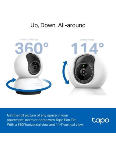 TP-Link TC72 Pan/Tilt AI Cámara Wi-Fi Vigilancia con Visión Nocturna 360º QHD