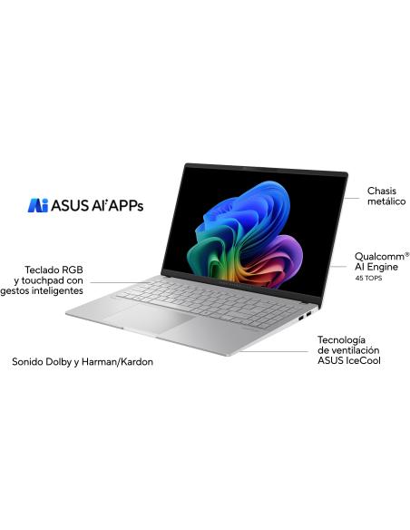 Asus Vivobook S 15 S5507QA-MA006W Qualcomm snapdragon X1E-78-100/16GB/1TB SSD/15.6" W11 Home
