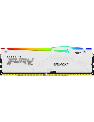 Kingston Fury Beast RGB DDR5 6000MHz 16GB CL30 Blanco
