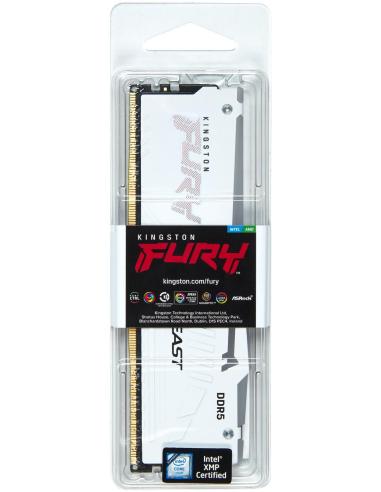 Kingston FURY Beast RGB DDR5 6000MHz 32GB CL30 AMD EXPO ECC Blanco