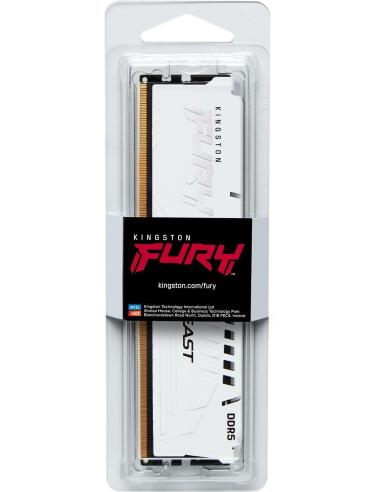 Kingston FURY Beast DDR5 6000MHz 16GB CL30 blanco