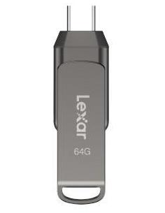 Lexar JumpDrive LJDD400064G-BNQNG 64GB USB-C 3.2 Gen1 Gris-1377593