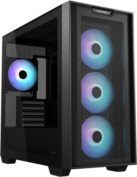 Asus A21 PLUS ARGB Mid Tower mATX Cristal Templado USB 3.0 Negra