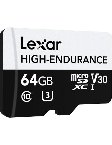 Lexar High Endurance 64GB MicroSDXC UHS-I Clase 10