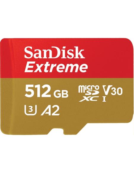 SanDisk Extreme A2 U3 V30 512GB MicroSDHC UHS-I Clase 10