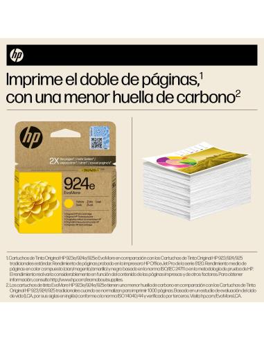HP EvoMore 924e 4K0U9NE Cartucho de Tinta Original Amarilla