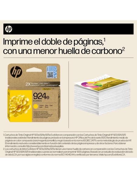 HP EvoMore 924e 4K0U9NE Cartucho de Tinta Original Amarilla