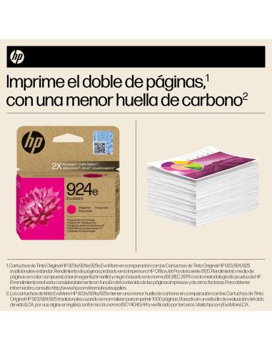 HP EvoMore 924e 4K0U8NE Cartucho de Tinta Original Magenta