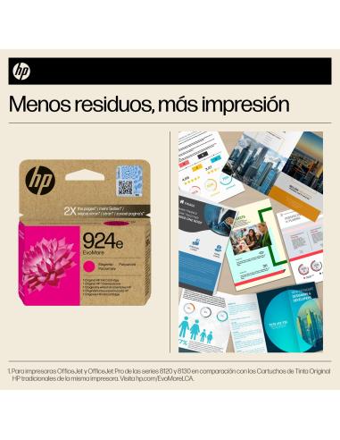 HP EvoMore 924e 4K0U8NE Cartucho de Tinta Original Magenta