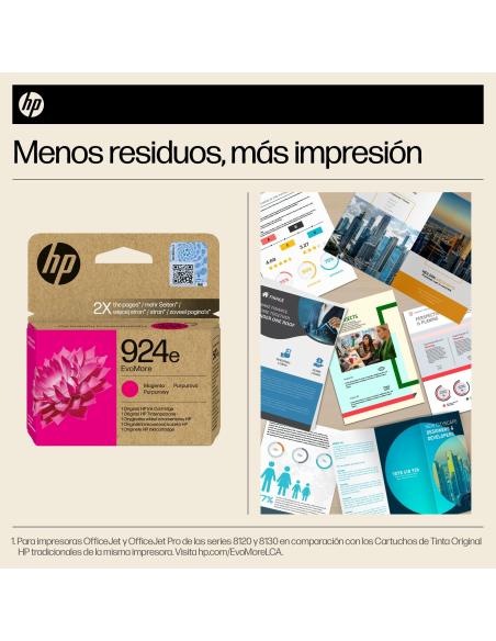 HP EvoMore 924e 4K0U8NE Cartucho de Tinta Original Magenta