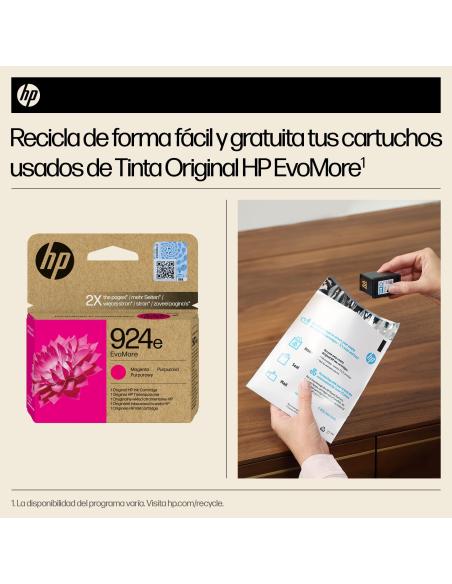 HP EvoMore 924e 4K0U8NE Cartucho de Tinta Original Magenta