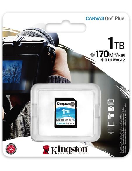Kingston Canvas Go! Plus SDXC 1TB UHS-I U3 V30 Clase 10